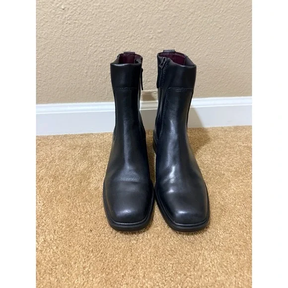 Franco Sarto Womens Gracelyn Ankle Boot Black Sz 8 Leather New - Picture 3 of 8